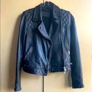 ALLSAINTS LEATHER JACKET , NOT BRAND NEW BUT GREAT SHAPE / CONDITION ALMOST NEW